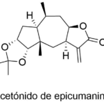Estructura 2D de <b>Acetónido de epicumanina</b>