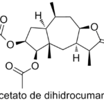 Estructura 2D de <b>Diacetato de dihidrocumanina</b>