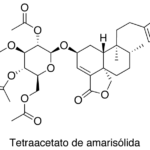 Estructura 2D de <b>Tetraacetato de amarisólida</b>